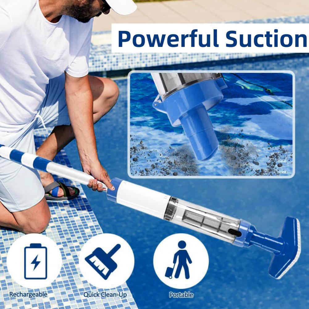 Pool Vacuum Manual - Limpador de detritos de piscina, poderoso