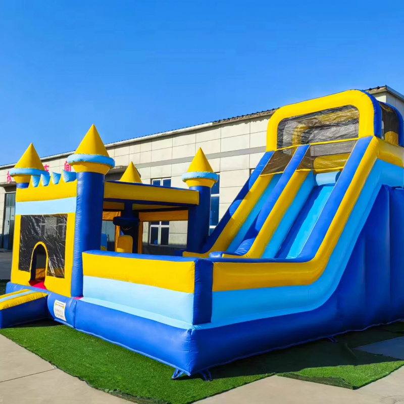 Water Slide Inflatable - Castelo Inflável Comercial 4 em 1