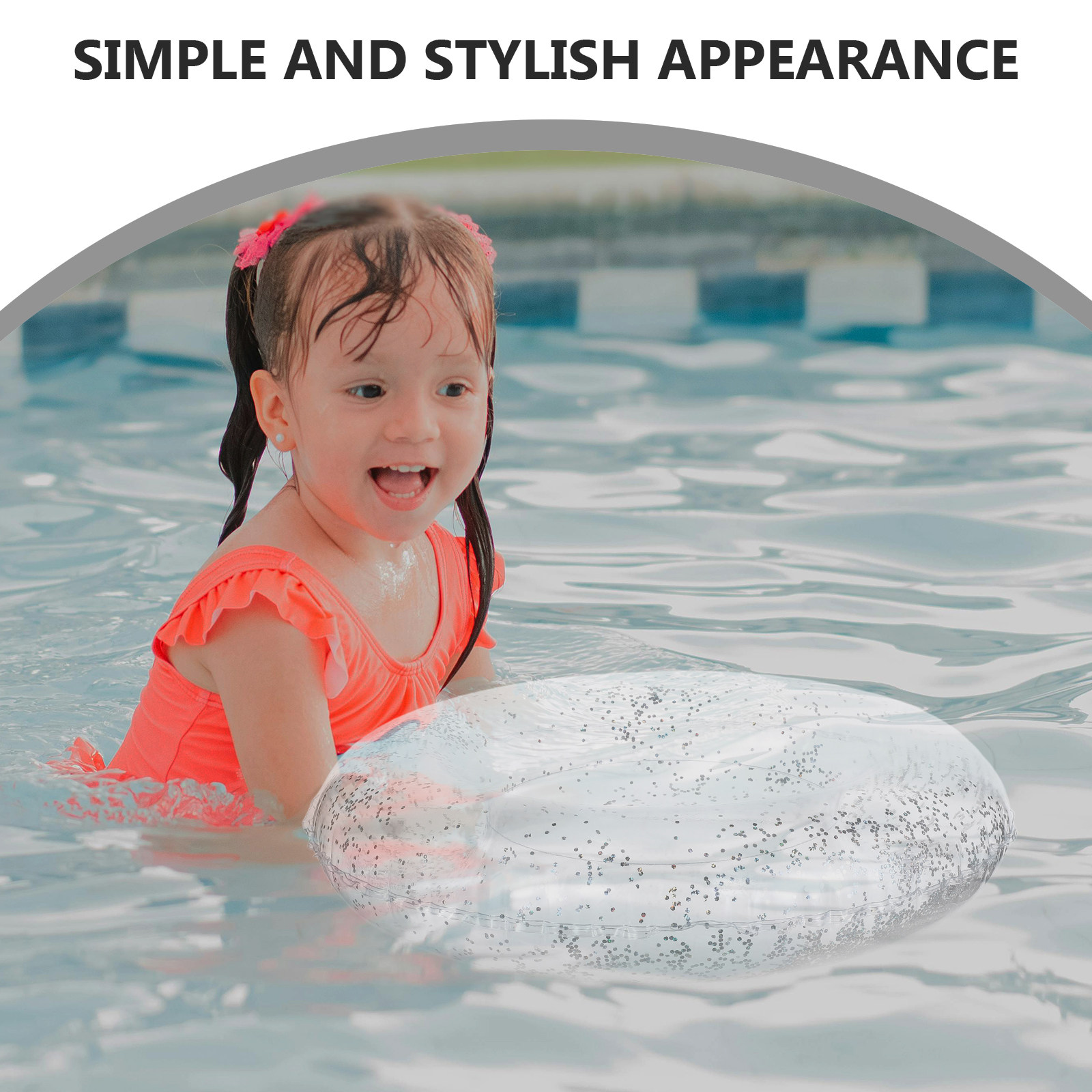 Pool Float Ring Inflatable - Boia Inflável de PVC 60cm Colorida