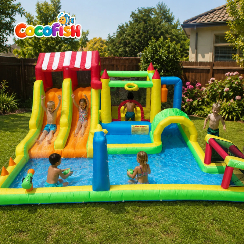 Water Slide Inflatable - Castelo Inflável Temático de Carnaval de
