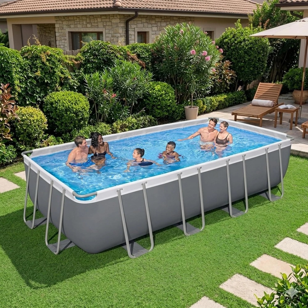 Pool Ladder Above Ground - Conjunto de Piscina Elevada com Estrutura