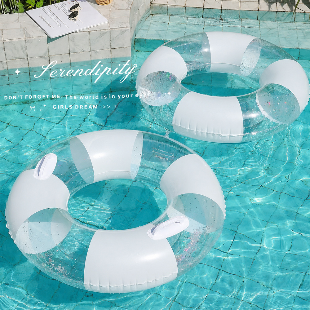 Pool Lounger Inflatable - Boia Inflável Transparente para Adultos, Espessa,