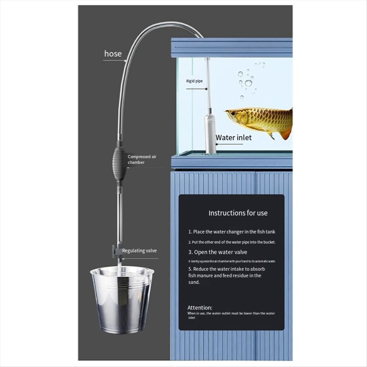 Pool Vacuum Manual - Aspirador de piscina portátil A68M com