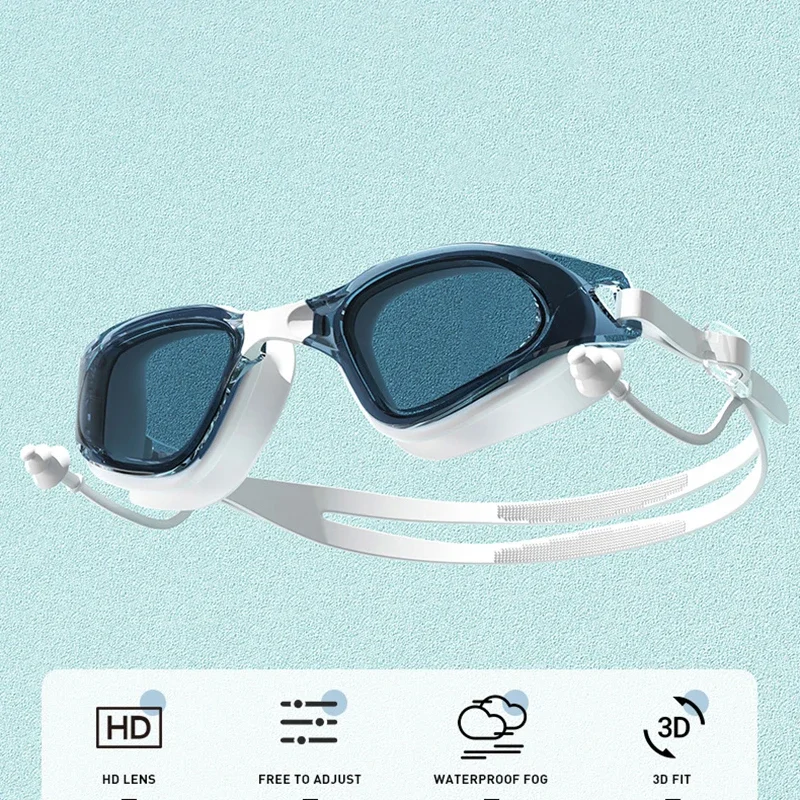 1 par de óculos de natação ant - Swim Goggles Anti Fog Uv avaliação e preço