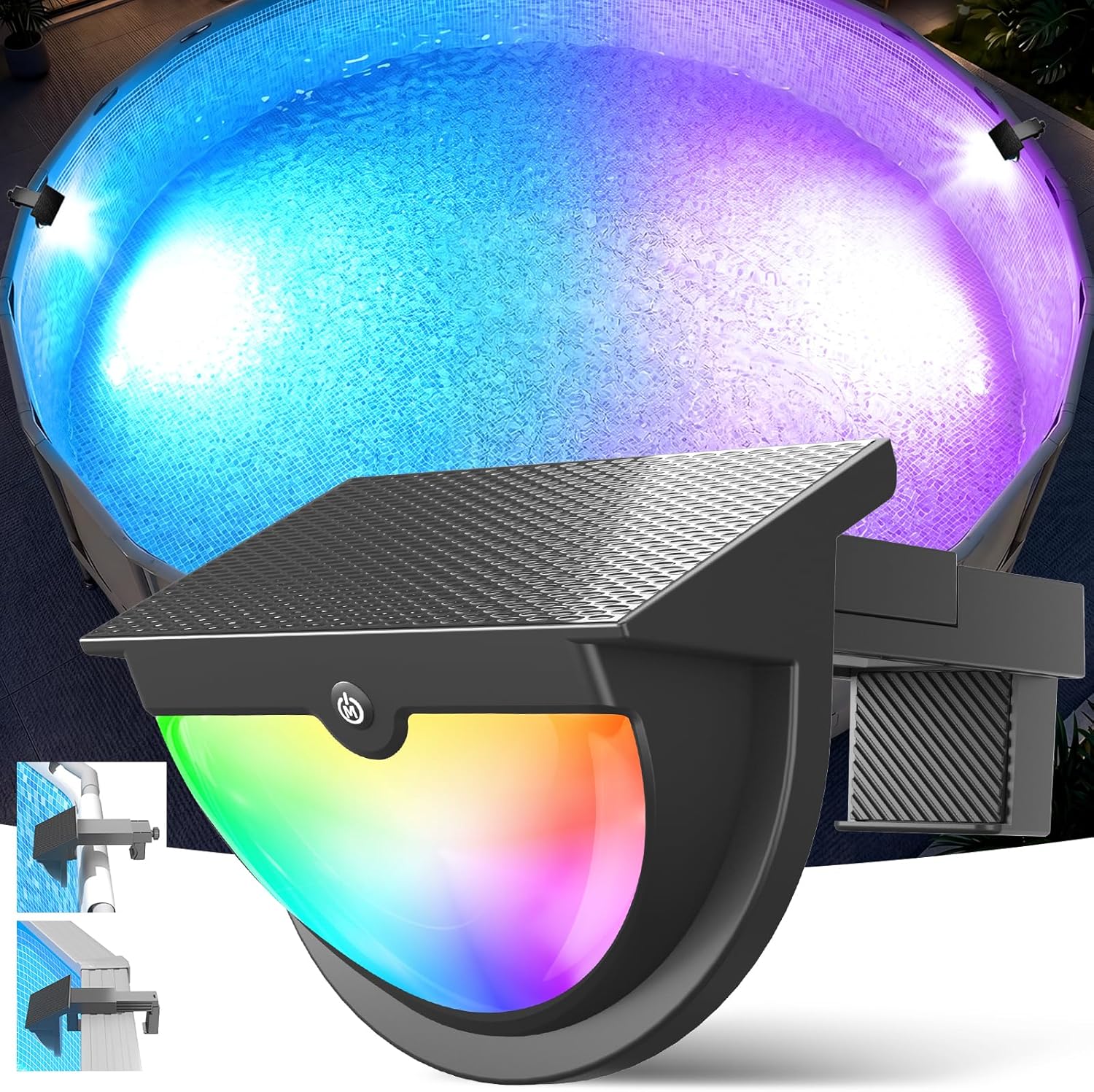 Luzes Solares para Piscina Mul - Pool Light Solar Rechargeable avaliação e preço