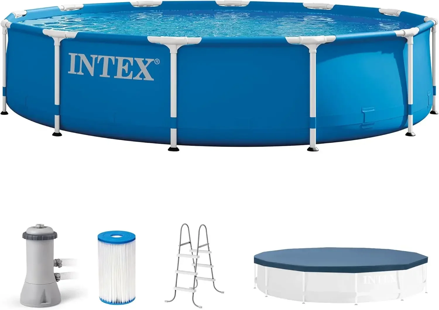 Conjunto de piscina redonda de - Pool Ladder Above Ground avaliação e preço