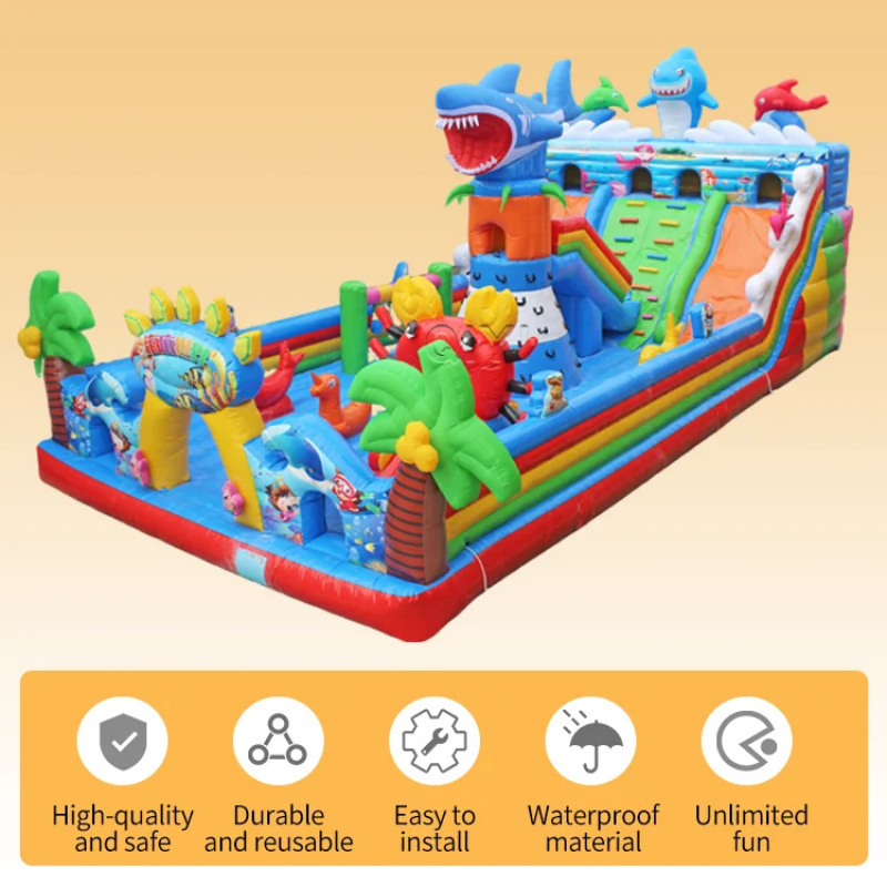 Parque Inflável Marinho Comerc - Water Slide Inflatable avaliação e preço
