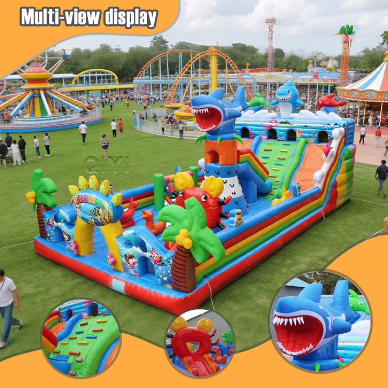 Parque Inflável Marinho Comerc - Water Slide Inflatable avaliação e preço