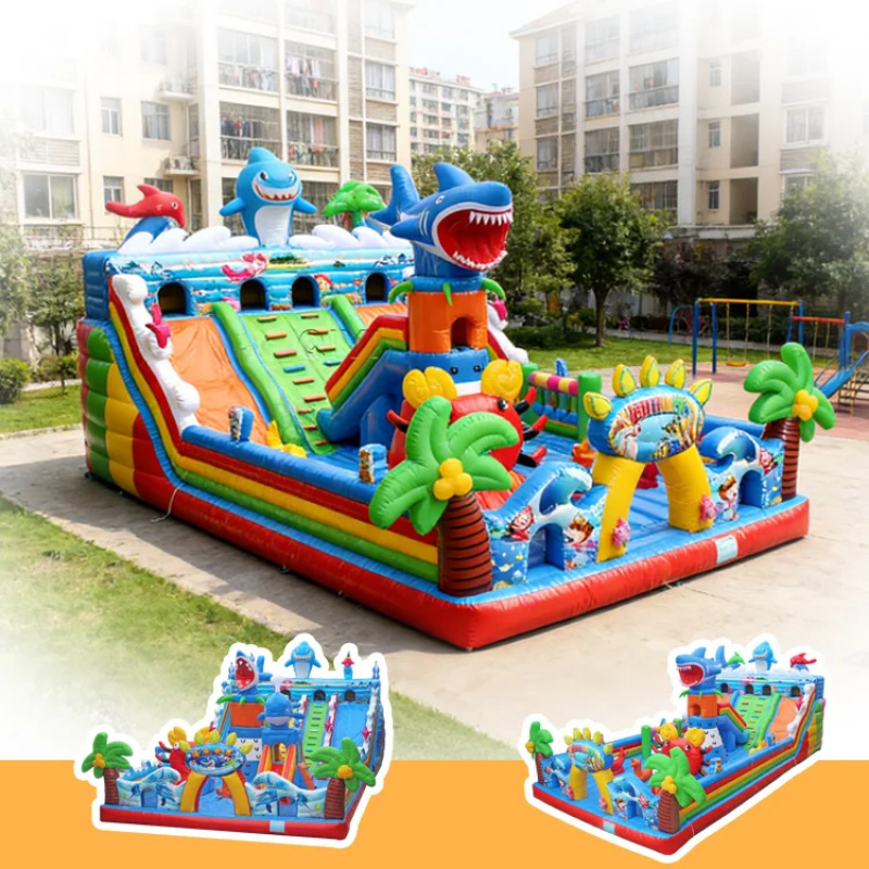 Parque Inflável Marinho Comerc - Water Slide Inflatable avaliação e preço