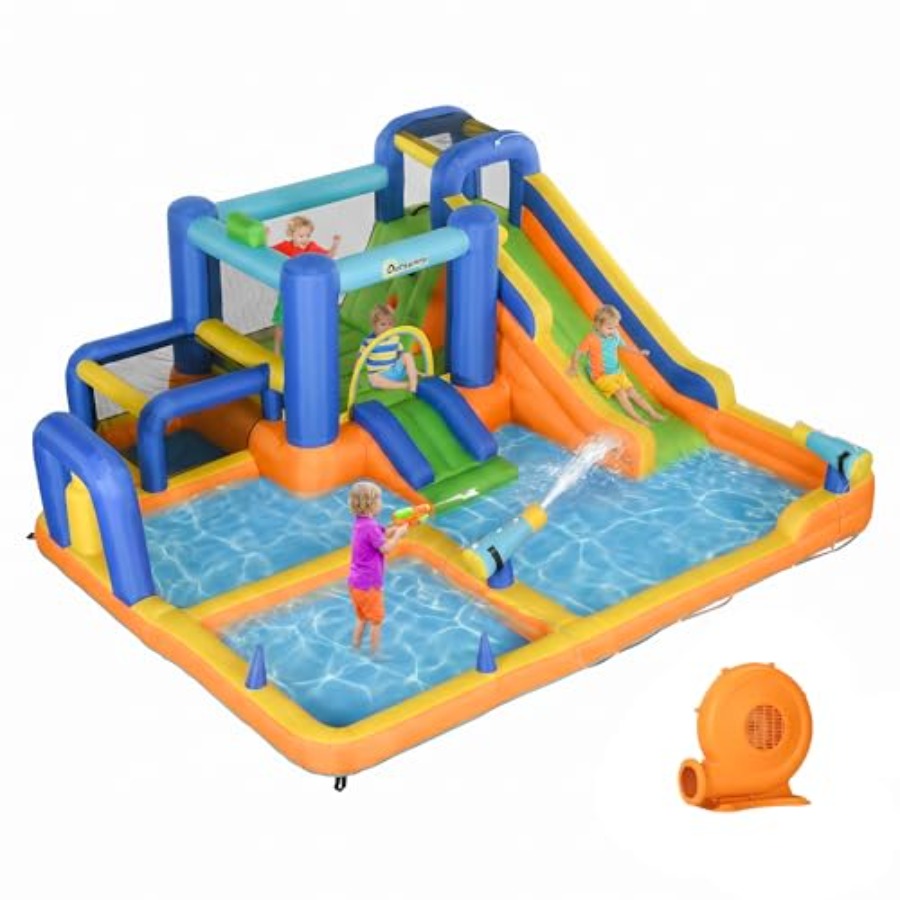 Tobogã inflável aquático 7 em  - Water Slide Inflatable avaliação e preço
