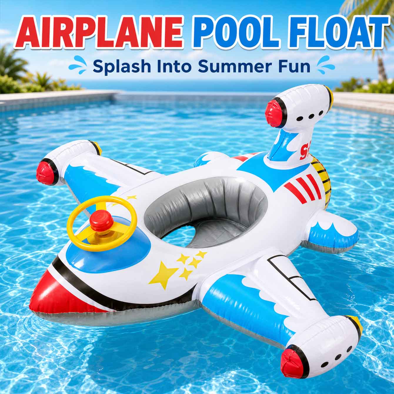 1PC Boia Inflável de Avião par - Pool Float Ring Inflatable avaliação e preço