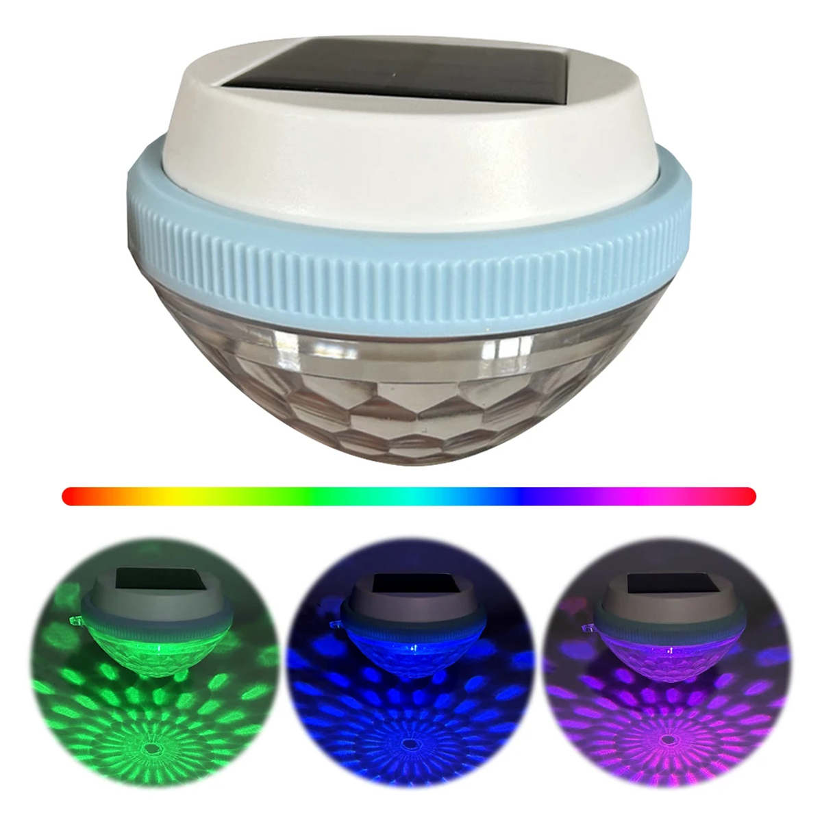 Solar flutuante piscina luz ao - Pool Light Solar Rechargeable avaliação e preço