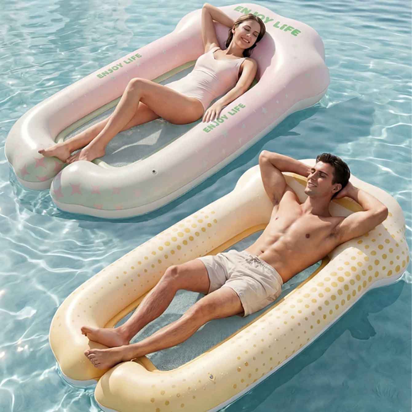 Boia Inflável para Piscina, Re - Pool Lounger Inflatable avaliação e preço