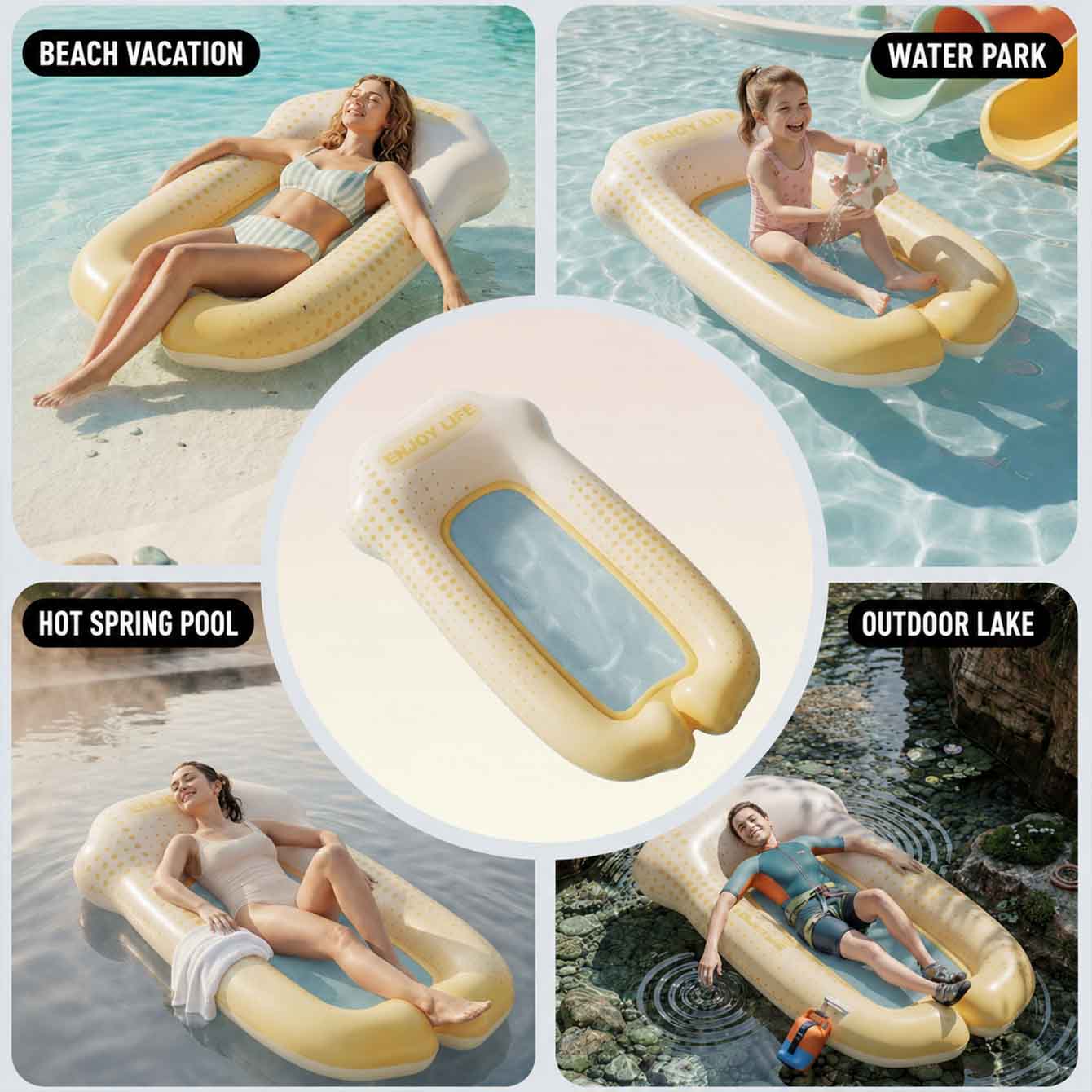 Boia Inflável para Piscina, Re - Pool Lounger Inflatable avaliação e preço