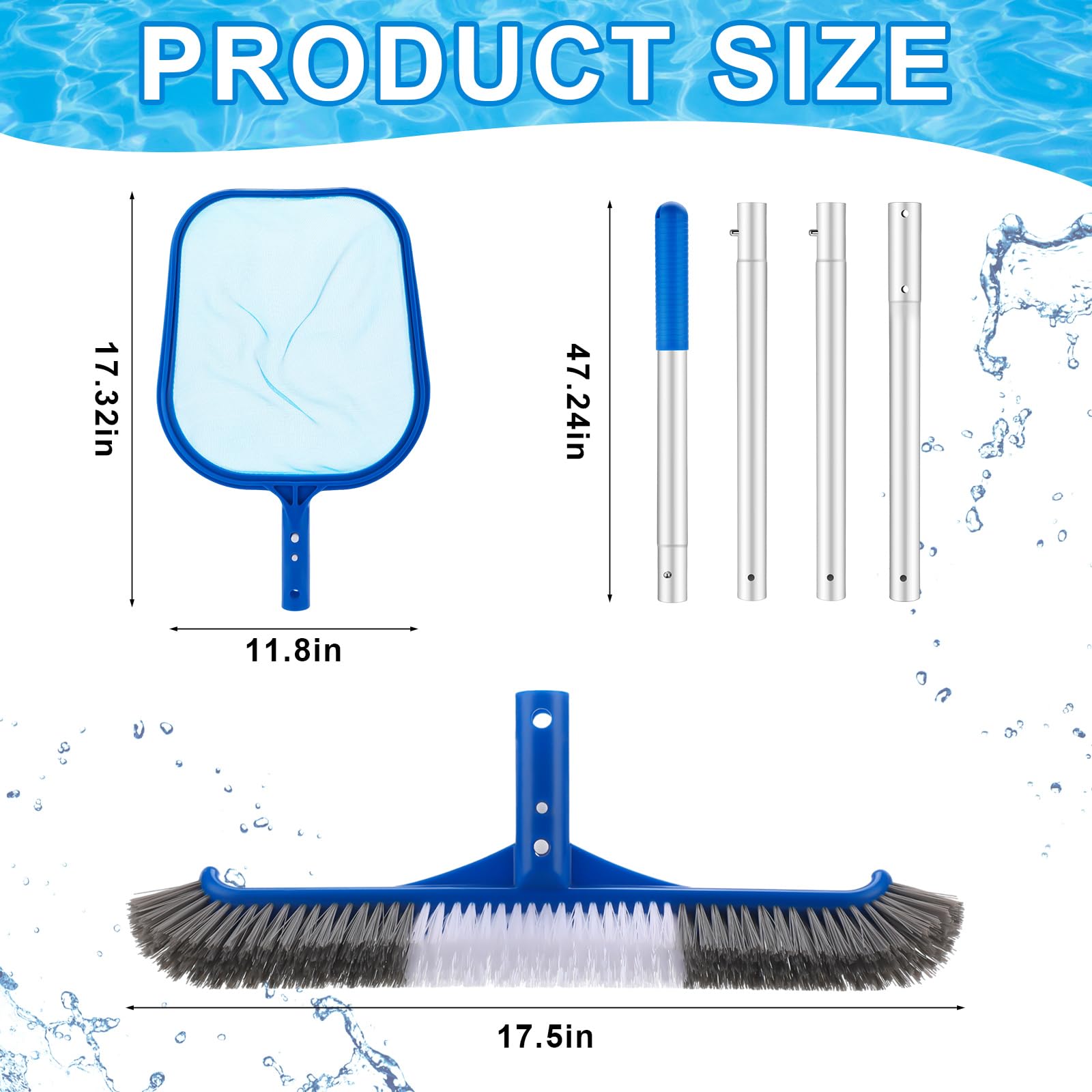 Kit de limpeza para piscinas,  - Pool Skimmer Net avaliação e preço