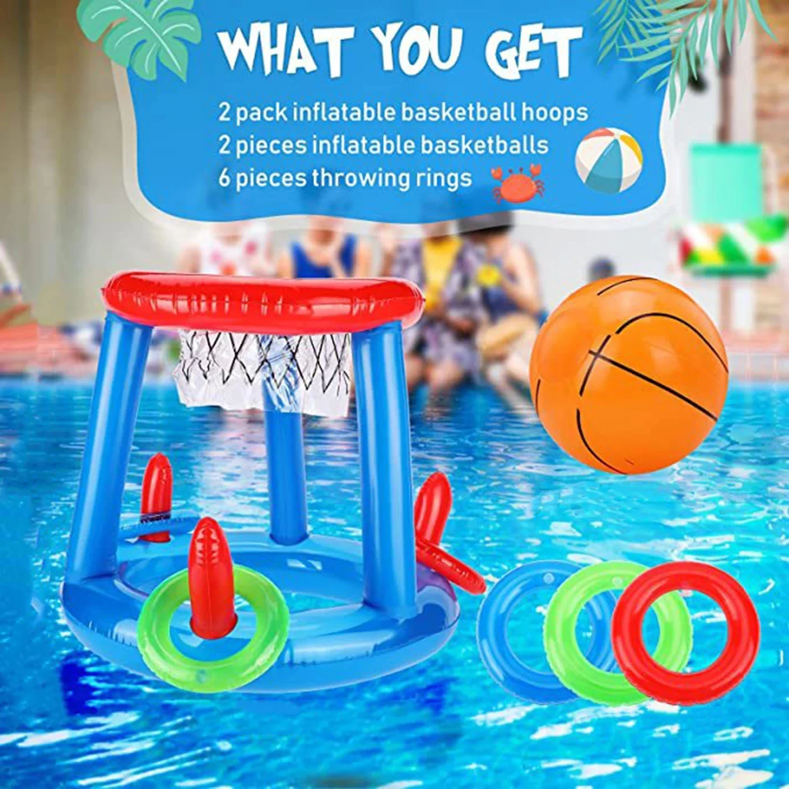 Conjunto de Jogo Inflável de B - Pool Float Ring Inflatable avaliação e preço