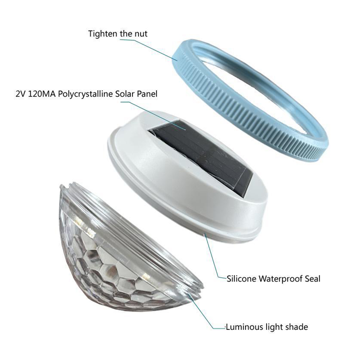 Solar flutuante piscina luz lâ - Pool Light Solar Rechargeable avaliação e preço