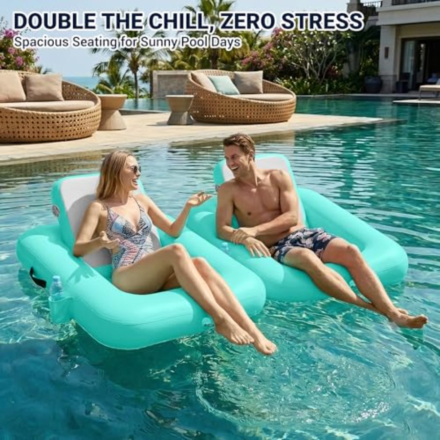Cadeiras Flutuantes com Encost - Pool Lounger Inflatable avaliação e preço