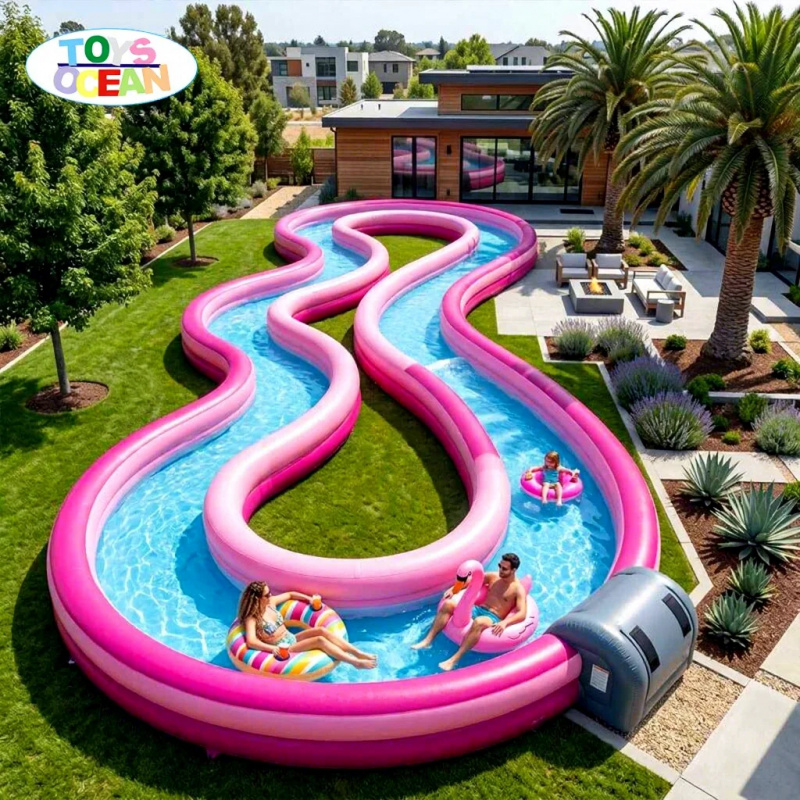 Rio Inflável Comercial, Rosa O - Water Slide Inflatable avaliação e preço