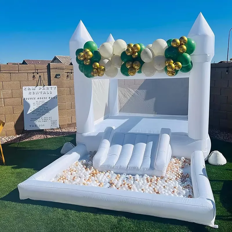 Castelo Inflável Branco de Qua - Water Slide Inflatable avaliação e preço