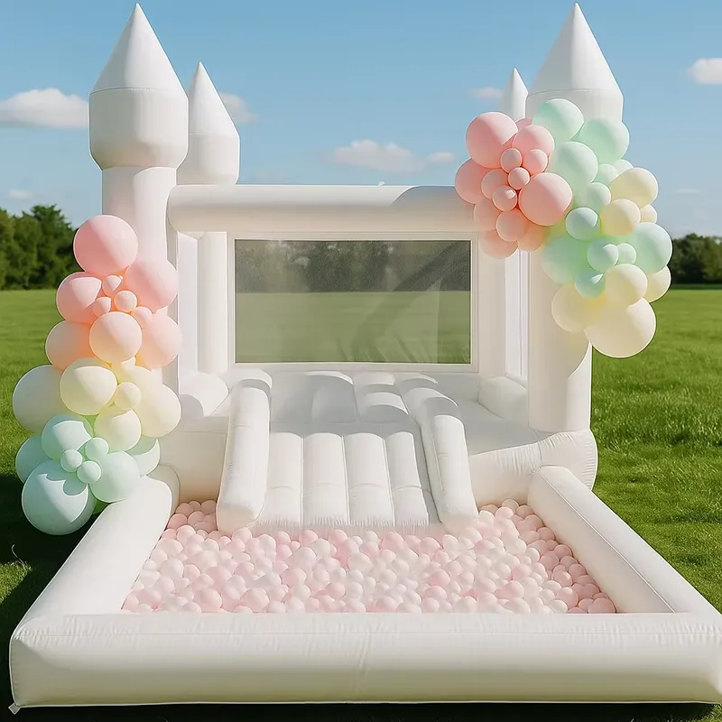 Castelo Inflável Branco de Qua - Water Slide Inflatable avaliação e preço